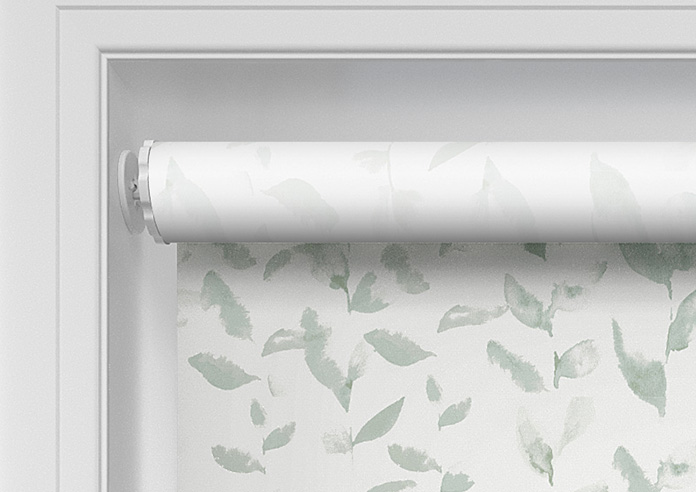 Watercolour Leaves, Light Green - Twist&Fit Roller Blind - Image 10